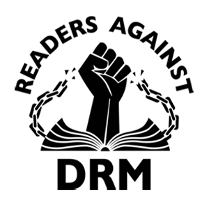 Símbolo do movimento Readers Against DRM